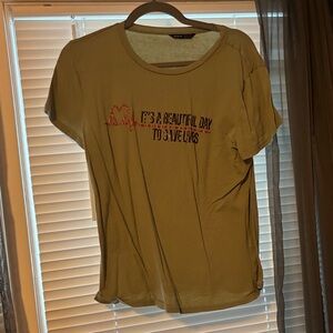 Olive Graphic Short Sleeve Tee